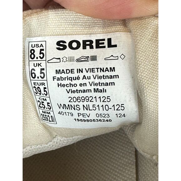 Sorel Women's 2069921125 Out N About III City Size 8.5 Sea Salt Sneakers EUC - Picture 11 of 11